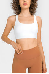 Crisscross Square Neck Sports Bra - Shah S. Sahota